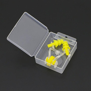 Hochwertige Silikon-Nasen clips Wasserdichte Schwimm nasen stopfen Ohr stöpsel für Erwachsene Kinder, Ohr nasen schutz - Product Image 3