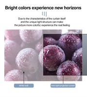 Écran de projecteur ALR de 120 pouces 16:9 à pliage rapide, équipement de présentation de projection personnalisé de petite et grande taille