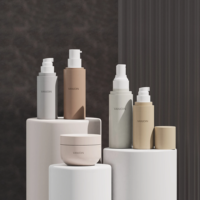 Bouteilles d'Emballage en Plastique pour Crème Visage et Écran Solaire, 30ml, 50ml, 80ml, 100ml, 120ml, Impression d'Étiquette Privée, Logo Gravé, Avec Pompes