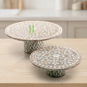 NUEVO PRODUCTO MUY VENDIDO Soporte para Pastel con Incrustaciones de Nácar para Decoración de Ramanda, Molde de Resina Epoxi Hecho en Vietnam - Product Image 1