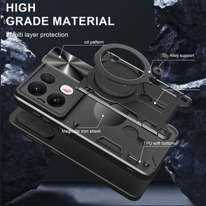 เคสโทรศัพท์มือถือ <span class=keywords><strong>OPPO</strong></span> Armor <span class=keywords><strong>Pro</strong></span> ลายสัตว์ พร้อมขาตั้งแม่เหล็กแบบซ่อน และหน้าต่างแบบเลื่อน ป้องกันการตกกระแทก - Product Image 4