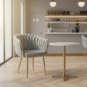 Sillas de Comedor Rosa Intenso, Sillas Tapizadas Negras para Comedor, Mesa de Comedor, Silla de Comedor de Tela con Respaldo Alto - Product Image 1