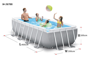 <span class=keywords><strong>Intex</strong></span> 26788 Trên Mặt Đất Khung Kim Loại Hồ Bơi 4M Có Nắp Đậy, Bơm Và Thang - Product Image 3