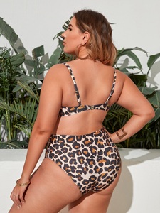 Nouveau <span class=keywords><strong>Maillot</strong></span> <span class=keywords><strong>de</strong></span> <span class=keywords><strong>Bain</strong></span> <span class=keywords><strong>Femme</strong></span> Imprimé Léopard avec Nœud – Bikini Grande Taille Tendance et Sexy Deux <span class=keywords><strong>Pièces</strong></span> 2026 - Product Image 6