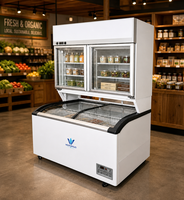 Vitrine Réfrigérée Commerciale Verticale Grande Capacité Sans Givre pour Supermarché