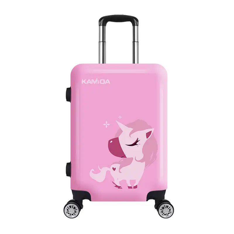 Kamida 2021 özelleştirmek ABS çocuk seyahat bagaj çantası arabası 20 inç çizgi film karakteri çocuk bagaj