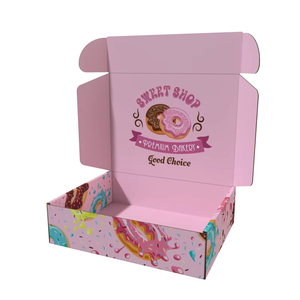 Folding Carton Customized logo <strong>Sweets</strong> <strong>Packaging</strong> Cake Cookie Candy Cardboard Paper Donut Box - Product Image 3