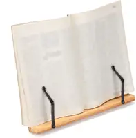 Display ricevitore regolabile lettura Nook supporto per scaffale per libri supporto per libreria pieghevole da cucina fermalibri in bambù ecologico