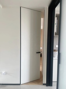 Puerta Interior Oculta <span class=keywords><strong>de</strong></span> Estilo Minimalista con Marco <span class=keywords><strong>de</strong></span> Aluminio y Bisagras Invisibles, Puerta <span class=keywords><strong>de</strong></span> <span class=keywords><strong>Madera</strong></span> Insonorizada <span class=keywords><strong>para</strong></span> Habitación - Product Image 5