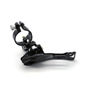 Dérailleur <span class=keywords><strong>avant</strong></span> de vélo VTT <span class=keywords><strong>3x7</strong></span> vitesses, système de tirage par le haut, en acier et résine, noir, réglable, 140g, pour vélo SUNRUN 42T - Product Image 4