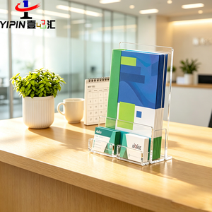 Suporte de Brochura Moderno em Acrílico Personalizado, Expositor de Cartões de Visita, Leve e de Fácil Montagem - Product Image 4