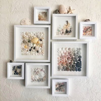 Vente en gros de cadres de boîte d'ombre classiques personnalisés avec verre Cadres de boîte d'ombre profonde 3D en bois pour la décoration intérieure