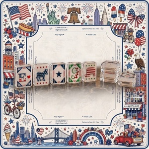 Ensemble de Mahjong Américain Artisanal de Luxe Moderne, 160 Tuiles en Acrylique Haute Densité |   Jeu de <span class=keywords><strong>poker</strong></span> portable Jumbo Tiles - Product Image 1