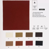 Tissu tricoté extensible en mélange doux de poids moyen 180g, microfibre croisée, 19,5% laine mérinos, 78,1% Tencel, 2,4% élasthanne, couleur unie