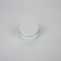 Pot rond en aluminium blanc de 50 g, 50 ml, pour le stockage de crème pour le visage, boîte en aluminium