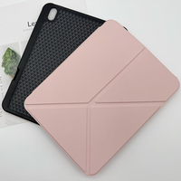 4 Katlı PU Deri Kapaklı Kitap Tipi Kılıf, Kalem Yuvası ve Isı Dağıtıcı TPU Kılıf ile ipad 10.9 İnç Tablet Kılıfı
