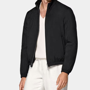 Chaqueta Bomber Acolchada Larga de Lona para Hombre, de Alta Calidad, con Cremallera Personalizada, Informal, para Invierno - Product Image 1