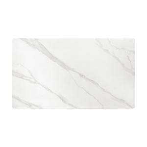 Table à manger Evelin, plateau en céramique blanche, base en métal, utilisation en intérieur - Product Image 3