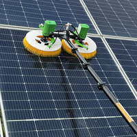 Robot de nettoyage de panneaux solaires JIEPUSHI 7,5 m avec brosse à rouleaux automatique à double tête