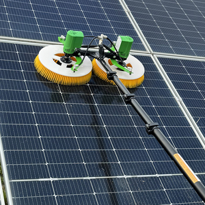 JIEPUSHI 7.5m Manufacturer Automatic Roller Brush With Double Head <strong>Solar</strong> <strong>Panel</strong> <strong>Cleaning</strong> Washing Machine Robot - Product Image 2