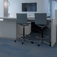 Dalles de moquette murale Kaili à motif personnalisé 50x50 en PVC souple, à poils coupés modernes, tissées, pour bureau et usage domestique, fabriquées en Chine