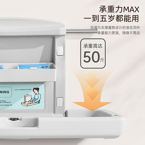 Foldable Wall Mounted Baby Changing Table With Seat Belt HDPE Material For Nursery And Restroom Use - Product Image 1