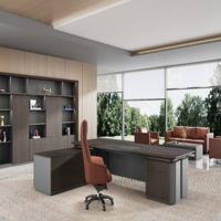Bureau de direction pour le bureau, vente en gros, bureau de luxe moderne avec tiroirs, mobilier de bureau commercial exécutif