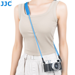 สายคล้องคอสำหรับกล้อง JJC Professional ผลิตจากโพลีเอสเตอร์และหนังไมโครไฟเบอร์ สำหรับกล้อง Fujifilm และ Leica ความยาว 99-146 ซม. ดีไซน์ทันสมัย - Product Image 5