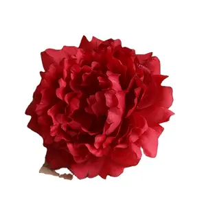 Floristería de 13cm, flores artificiales, flores de seda, flores de tela, cabezas de peonía, flores para decoración de arreglos de boda - Product Image 1