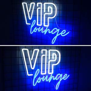 Enseigne néon LED VIP pour décoration murale, bleue et blanche, alimentée par USB, pour bar, hôtel, café - Product Image 4
