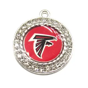 Tùy chỉnh thời trang thể thao phong cách Mỹ đội bóng đá Mặt dây chuyền Atlanta falcons Mặt dây chuyền vòng cổ tùy chỉnh 32 ĐộI Logo Mặt dây chuyền