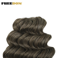 Extensions de cheveux tressés MANASI en fibre haute température, torsadées, bouclées, teintes, 16/24 pouces, ondulations profondes, pour tresses blondes et brunes