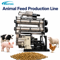 Ligne de production d'aliments pour volailles Mufeng 8-10TPH, usine de fabrication automatique de granulés d'aliments pour poulets et canards, solution clé en main