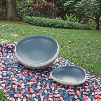 Bol en mélamine bleu blanc, nouveau design de noël, grand soucoupe à salade