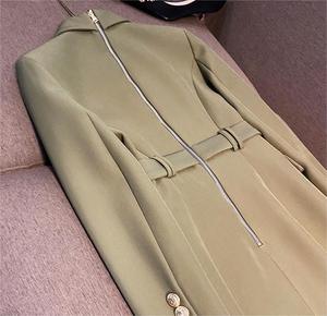 Elegante Abito Blazer da Ufficio a Maniche Lunghe con <span class=keywords><strong>Doppio</strong></span> <span class=keywords><strong>Petto</strong></span>, Revers Classico e Cintura in Stile Francese - Product Image 6