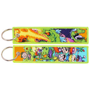 Portachiavi con Etichetta Tessuta di Rick e <span class=keywords><strong>Morty</strong></span>, Accessorio per Badge da Ufficio in Tessuto Cartoon - Product Image 5