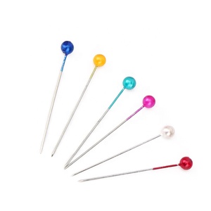 <span class=keywords><strong>Épingle</strong></span> à coudre de tête de perle décorative colorée arc-en-ciel RTS 36mm - Product Image 4
