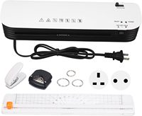 Plastifieuse automatique Quanheng A4 A3 pour bureau, machine à plastifier à chaud et à froid, avec film de plastification et coupe-rond intégrés