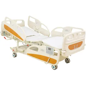 Cama eléctrica de hospital para pacientes, cama médica electrónica para sala de estar, 5 funciones, precio barato