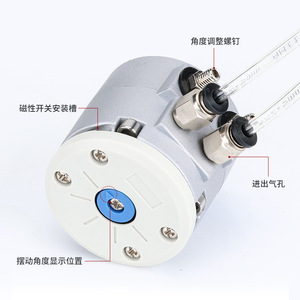 Nuevo Cilindro Oscilante Rotatorio de Tipo Paleta CDRBS CRBS10 15 20 30 40 180 Grados, Conexión de Rosca Neumática de Metal y Plástico para Aire y Gas - Product Image 2