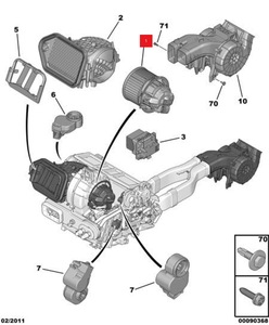 Accessoires automobiles, ventilateur de soufflerie C5 12V, neuf, garantie de 12 mois pour Peugeot 508 Citroën C5 C6 OE 6441EA 716746 1.6 HDI/BlueHDI - Product Image 6