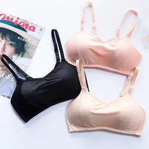 Bra Tanpa Kawat Wanita, Bra Breathable Figur Penuh Tanpa Kawat Baja Mendukung Bra Payudara Besar