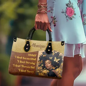 Tecnología de Impresión Digital por Transferencia de Calor para Bolsos de PU para Mujer, Bolsos Casuales con Estampado '<span class=keywords><strong>Hoy</strong></span> me Siento Hermosa' - Product Image 2