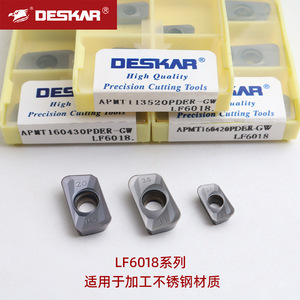 Deskar Cnc Milling Inserts Apmt113520pder Gw Lf6018 For Stainless Steel Cutting Tools - Product Image 1