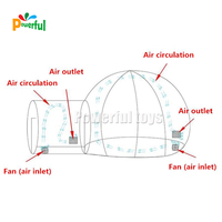 Dôme igloo PVC hôtel globe extérieur transparent tunnel unique camping en plein air transparent fête tentes bulle