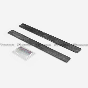Nouvelle sortie : Paire de protections de seuil de porte en carbone sec OEM avec lettres pour Ferrari F8 – Pièces de rechange pour seuil de porte - Product Image 2