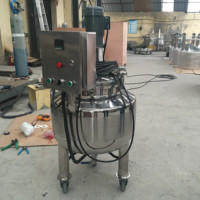 Mezclador Homogeneizador Emulsionante con Chaqueta de Acero Inoxidable, Agitador, Calentamiento Eléctrico, Engranaje y Bomba, Tanque de Mezcla de Alta Productividad