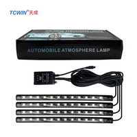 TCWIN 2025 Kit lampu Strip LED suasana mobil RGB trendi USB konektivitas DC 5V Aksesori Mobil PC responsif musik