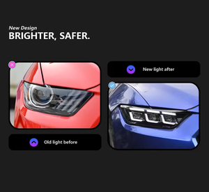 Ensemble <span class=keywords><strong>de</strong></span> phares <span class=keywords><strong>de</strong></span> remplacement pour <span class=keywords><strong>Mustang</strong></span> 2015-2017, <span class=keywords><strong>feux</strong></span> <span class=keywords><strong>de</strong></span> <span class=keywords><strong>jour</strong></span> <span class=keywords><strong>LED</strong></span> modifiés, clignotants dynamiques, 12 V 55 W - Product Image 2