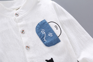 Proveedor Chino de Ropa, Pantalones de Bebé con Estilo Moderno y Muchos Bolsillos, Conjunto para Niños - Product Image 4